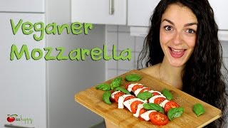 VEGANEN MOZZARELLA selbst machen  Pflanzenkäse Rezept [upl. by Llenyar]