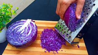 Chou Rouge Râpé ‼️ La Recette Que Tout Le Monde Aime  Salade de Choux Rouge 🔝👌 Red Cabbage Recipe [upl. by Cheria820]