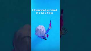 I trickshoted my friend 2 times in a 1v1 roblox robloxedit mm2roblox mm2 [upl. by Nyrmac]