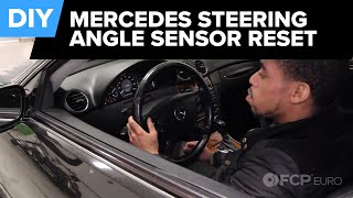 How to Reset the Steering Angle Sensor on ANY Mercedes  No Tools [upl. by Esorrebma]