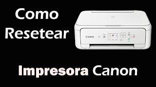 Como resetear una impresora Canon [upl. by Repinuj]