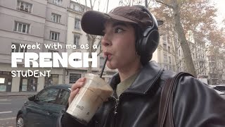 UNI VLOG a week with me as a french student [upl. by Atreb874]