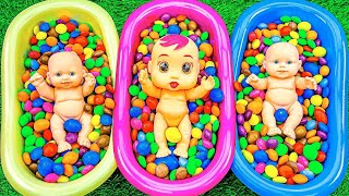 Satisfying candy Video  Mixing All My Candy with Rainbow Colored Cute small Candy [upl. by Ericksen566]