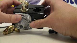 How To Replace A Pressure Switch Unloader Valve  MASTERTOOLREPAIRCOM [upl. by Ahsac]