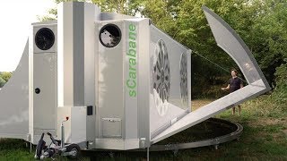 sCarabane the offgrid folding caravan Expands Into a Tiny House [upl. by Carter616]