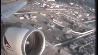 DELTA AIRLINES L1011 Takeoff from Atlanta 1992 [upl. by Zetnod479]