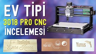 Uygun Fiyatlı CNC 3018 PRO İncelemesi  PCB kazıma bile yapıyor [upl. by Areek]