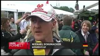 2011 GP von Kanada  Interview mit Michael Schumacher und Sebastian Vettel [upl. by Nimar]