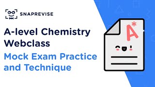 Alevel Chemistry Mock Exam Practice amp Technique [upl. by Lait365]