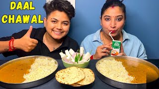 ASMR Eating Dal Chawal  Salad  Amul Chaach Mukbang  YashalsVlogs [upl. by Airak]