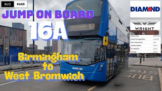 🚍💨 Route 16A from Birmingham to West Bromwich  Urban Explorer  Dynamic City Transit 🚌 [upl. by Barren]