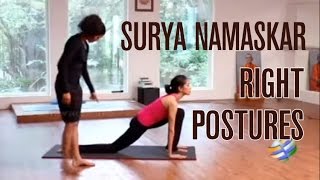 Surya Namaskar Part1 Right Postures [upl. by Kam362]