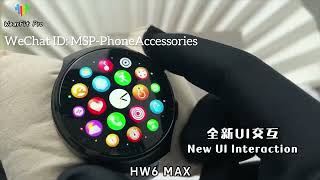 MSP phone Accessories P Smartwatches SW  HW6 MAX  V02 [upl. by Groeg]