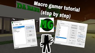 How To Macro In Da hood Using Macro gamer Step by step2024 NEW With keyb mouse touch Tutorial [upl. by Nonrev]