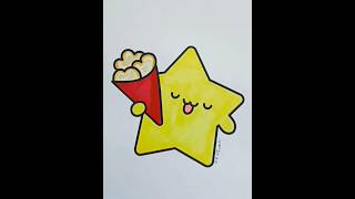 Relaxing Star Coloring Asmr  Soothing Videos To Watch  colouring shorts [upl. by Gilles]