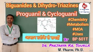 Biguanides amp DihydroTriazines Antimalarials  Proguanil  Cycloguanil Pamoate  BP 601T [upl. by Osnerol]