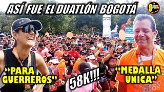 Duatlón Bogotá 2024 así fue la dura prueba de running y ciclismo Hablaron los corredores [upl. by Lavina]