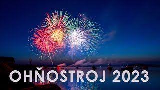 Novoroční ohňostroj Praha 2023 Silvestr Česká Republika [upl. by Pillyhp]