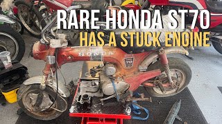 We Unseize the Engine on This Rare Honda ST70 Barnfind [upl. by Kiley]