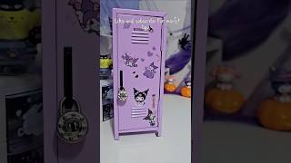 MINI LOCKER 💜 DECOR WITH ME kuromi asmr shorts 💜 [upl. by Nahsab]