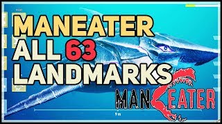 All 63 Landmark Locations Maneater [upl. by Kermit]