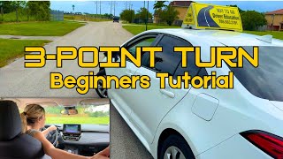 3Point Turn Made Easy StepbyStep Guide for New Drivers [upl. by Lenod]