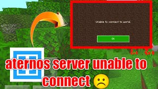 aternos server unable to connect big issue ☹️  sp live gamer [upl. by Lorrie]