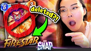 Firestar REMOVED from Marvel Snap 🚫🚫🚫 Is Havoc Unplayable New Season First Impressions [upl. by Lledrev116]