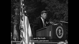 John F Kennedy  Peace Speech [upl. by Eward86]