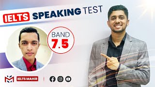 IELTS Speaking Band 75 Real Test  IELTS Mahir [upl. by Erodoeht]