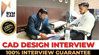 FULL INTERVIEW for Design Engineer Fresher  With Questions amp Answers  RVM CAD [upl. by Evelin905]