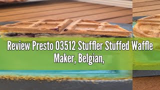 Review Presto 03512 Stuffler Stuffed Waffle Maker Belgian Large Black [upl. by Keelby664]