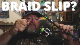 How To Spool Braid On A Spinning Reel no slipping [upl. by Sid]