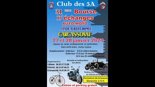 CLUB5ABOURSE AUTO MOTO CARCASSONNE 27 28 JANVIER 2024 [upl. by Nihcas]