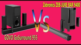 GOVO GoSurround 955 VS Zeb Juke Bar 9400 Pro Different Sound amp Dolby Sound Test  Technoboy [upl. by Enatan901]