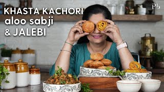 Khasta Kachori with Aloo ki Sabji I Jalebi I Breakfast Recipes I Pankaj Bhadouria [upl. by Dimond603]