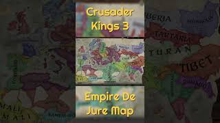 Empire De Jure Map Crusader Kings 3 Timelapse [upl. by Tab]