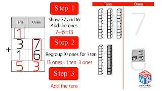 Practice 2digit addition with regrouping Grade 2 [upl. by Lebisor670]