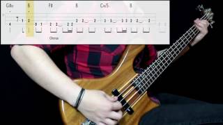 Smash Mouth  All Star Bass Cover Play Along Tabs In Video [upl. by Htes]