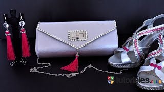 COMO HACER UNA CARTERA PARA FIESTA DE NOCHE [upl. by Burny]