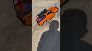 Traxxas trx4 on traxx at the beach ￼ [upl. by Miki]