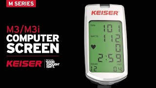 Keiser M3M3i Indoor Bike Computer Screen [upl. by Erasmo981]