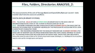 Understanding ANALYSIS of unit of measurements for storage devices of the digital computer systems [upl. by Frey]