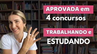 Como passei em 4 concursos públicos trabalhando e estudando [upl. by Anelat]