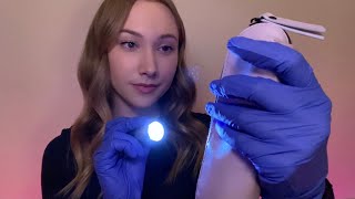 ASMR Grasping amp Closely Examining Objects w Gloves amp Light [upl. by Ailemaj]