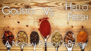 Gousto vs Hello Fresh A Normal Persons Review [upl. by Ennovyhc]