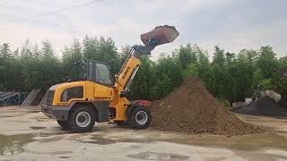 Factory Price K2500 Small Wheel Loader Passed CE Test Loader 2500KG Loading [upl. by Claudio268]