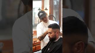 CARA POTONG MID FADE  HOW TO DO MID FADE menshaircut barber barberchop bali haircut [upl. by Gilliette706]