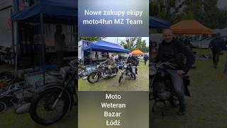 Zakupy ekipy na Moto Weteran Bazar Łódź Dominik  BMW R35 🤩😎 Andrzej WSK 175 🤩😎 etz mz moto4fun [upl. by Olcott46]