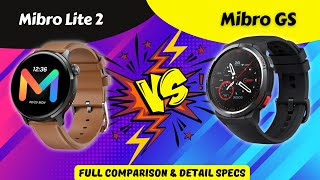 Mibro Lite 2 vs Mibro GS  Which One Is Best mibro mibro [upl. by Mika612]